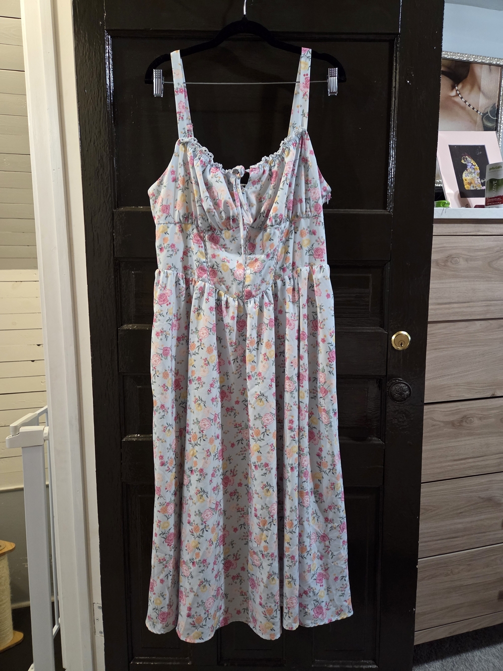 Scarlet Darkness Milkmaid Dress